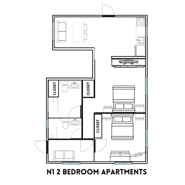 N1 Beach Apartments - Two bedrooms Photo 25